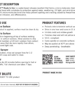 Rain Guard Water Sealers Water Sealers CR-0201 Blok-Lok Ready to USE Sealer Covering Up to 150 Sq. Ft. 1 Gallon Clear Penetrating Sealer Silane & Siloxane Professional Grade 6 71uq8CWg1qL