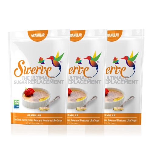 Swerve Sweetener, Granular, 12 Ounce, 3 Pack