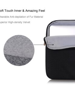 Laptop Sleeve,egiant Water Resistant Protective Case Bag for 11.6 Inch Stream 11,Mac Air 11,Mac 12 Retina,Tablet,Surface Pro 3 4 5 6 7,Chromebook 11,11.6 Inch Notebook Computer Cover-Black 11.6" Black 16 71uqIcEpe L