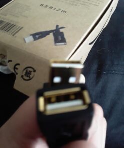 Amazon Basics USB-A 2.0 Extension Cable, for Printer, Mouse or Keyboard, Male to Female, 480Mbps Transfer Speed, 6.5 Foot, Black 6.5 Feet 1 39 71uqss3YrDL