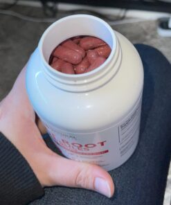 Beet Root Capsules - 1200mg Per Serving - 200 Beet Root Powder Capsules - Beetroot Powder Supports Blood Pressure, Athletic Performance, Digestive, Immune System (Pure, Non-GMO & Gluten Free 34 71uqz4TIdxL