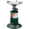 Coleman Bottletop Propane Camping Stove, Portable 1-Burner Adjustable Stove with Wind Baffles, Pressure Regulator, and 10,000 BTUs of Power; Great for Camping, Hiking, Backpacking, & More 14 71urdCM7LAL