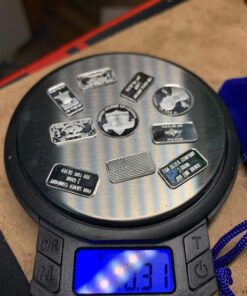 TEN One Gram .999 pure Silver Bars with random designs in a jewelry pouch (Original Version) 20 71usR7N nL