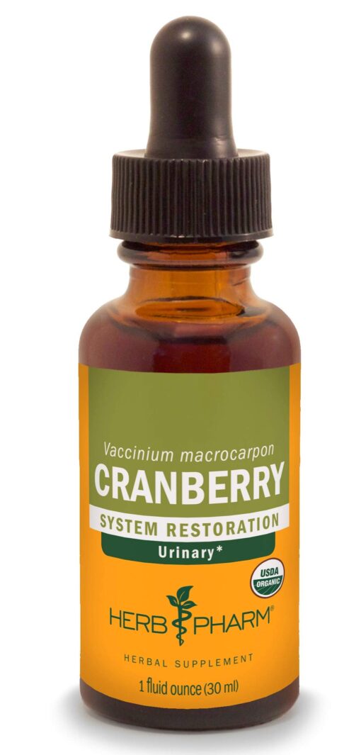 Herb Pharm Certified Organic Cranberry Liquid Extract for Urinary Tract Support - 1 Ounce