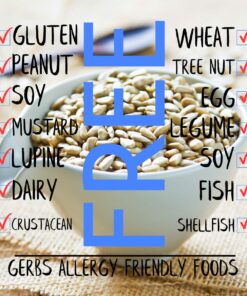 GERBS Raw Sunflower Seed Kernels No Shell 2 lbs., Hulled, Top 14 Allergy Free Foods, Healthy Superfood Snack, Non GMO, No Oils, No Preservatives, Resealable Bag, Gluten & Peanut Free, Vegan, Keto, Kosher 2 Pound (Pack of 1) 21 71usc7byXL 1