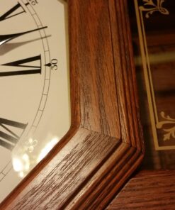 Seiko Light Oak Traditional Schoolhouse Wall Clock with Chime & Pendulum 32 71usx2ejePL 2