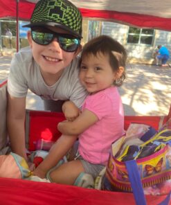 Radio Flyer 3-In-1 EZ Folding, Outdoor Collapsible Wagon for Kids & Cargo, Red Folding Wagon Canopy 74 71usxTo689L
