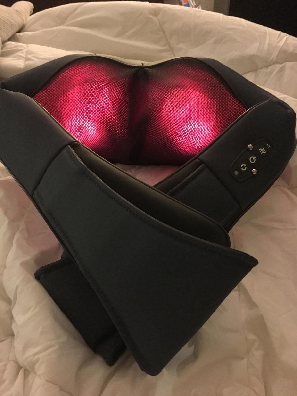 Bruntmor Cordless Rechargeable Neck & Back Pain Relief Products | Shiatsu Massager 3-D Deep Kneading Portable Full Body Massager Back Massager for Back Pain with Heat | Ideal for Relieving Shoulder 15 Bruntmor Cordless Rechargeable Neck & Back Pain Relief Products | Shiatsu Massager 3-D Deep Kneading Portable Full Body Massager Back Massager for Back Pain with Heat | Ideal for Relieving Shoulder - Image 15