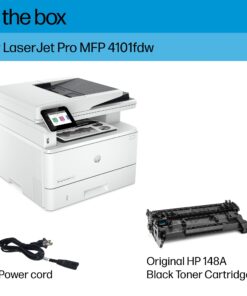 HP LaserJet Pro MFP 4101fdw Wireless Black & White Printer with Fax, Works with Alexa 12 71utXCuYQhL