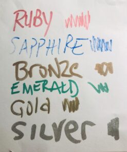 Sharpie Metallic Permanent Markers, Fine Point, Assorted Colors, 6 Count 36 71uuJfBG2L