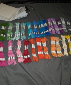 Premium Rainbow Color Embroidery Floss - Cross Stitch Threads - Friendship Bracelets Floss - Crafts Floss - 116 Pcs - 105 Skeins Per Pack and Set of 10 Embroidery Needles and 1 Threader 58 71uutF0xjzL