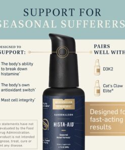 Quicksilver Scientific Nanoemulsified Hista-Aid - Flavonoids to Help Maintain Healthy Histamine Levels - Liposomal Vitamin C, DIM, Luteolin & Quercetin Liquid (50ml) 9 71uuvmJC53L