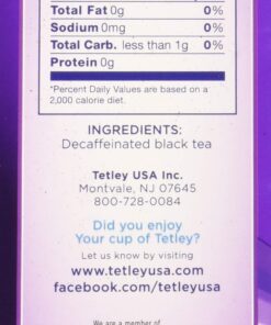 Tetley British Blend Decaffeinated Black Tea, 40 Tea Bags 40 Count (Pack of 1) 12 71uuzPe7iJL