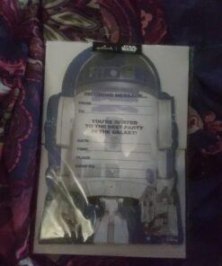 Hallmark Birthday Party Invites - Pack of 20 Star Wars R2-D2 Design 21 x 14.7 cm 15 71uvDUuMhDL