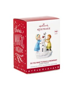 Hallmark Keepsake Disney Frozen Anna and Elsa Build a Snowman Musical Ornament - Blue, White 7 71uvUJgbMvL