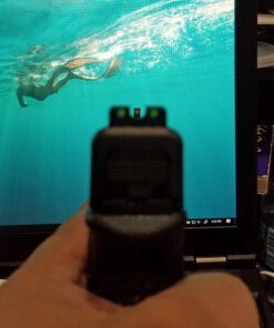 TRUGLO TFX PRO Handgun Sight | Compact Snag-Free Durable Shock-Resistant Glowing Tritium & Fiber-Optic Xtreme Night Sight for Handguns Glock 17/17L, 19, 22, 23, 24 and more 41 71uwHYJ4TEL