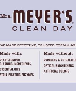 MRS. MEYER'S CLEAN DAY Liquid Laundry Detergent, Biodegradable Formula Infused with Essential Oils, Lavender, 64 oz (64 Loads) 64 Fl Oz (Pack of 1) 13 71uwIqtk3S