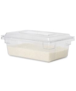 Rubbermaid Commercial Products Food Storage Box Lid for 2, 3.5, and 5 Gallon Sizes, Clear (FG331000CLR) Lid (2-5G) 6 71uwiWdYgZL