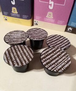 Gourmesso 50ct Flavored Espresso Pods | Int.5 | Proudly Fairtrade | Compatible with Nespresso Original Capsule Machines | Caramel Vanilla Chocolate Hazelnut Coconut | Medium Roast 50ct Flavors Bundle 10 Count (Pack of 5) 40 71uxM2LkZ8L