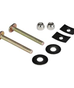 Alternative view of DANCO Brass Closet Bolts with Nuts and Washers Toilet Bolt Set, 1/4 inch x 2-1/4 inch, Brass, 2-Set (80156) Steel