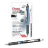 Pentel® EnerGel™ Deluxe RTX Retractable Liquid Gel Pens, Fine Point, 0.5 mm, 54% Recycled, Blue Barrel, Black Ink, Pack Of 12 Pens 12 Count (Pack of 1) 12 Pack-0.5 mm Needle 0.5mm Needle 18 71uxsOzhGL