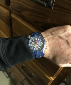 U.S. Polo Assn. Sport Men's US9284 Blue and Silver-Tone Analog/Digital Chronograph Watch 29 71uz4gMGajL