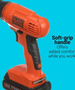 BLACK+DECKER 20V MAX* POWERCONNECT Cordless Drill Kit + 100 pc. Kit (BDC120VA100), Orange Drill Project Kit 25 71uzEHKPRvL