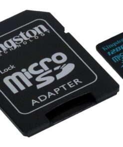 Alternative view of Kingston Canvas Go! 128GB microSDXC Class 10 microSD Memory Card UHS-I 90MB/s R Flash Memory Card with Adapter (SDCG2/128GB) 0 Count (Pack of 1) microSD Card