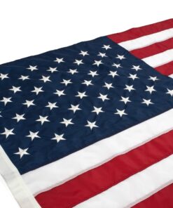 Vet-Mart American Flag, Embroidered Stars and Sewn Stripes, 3-Feet-by-5-Feet 3x5 feet 24 71v 3TlveUL