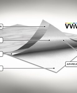 VViViD Architectural White Grey Marble Gloss Vinyl Film Contact Paper 16" x 6.5ft Roll 1 37 71v eWX5pwL
