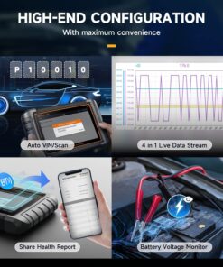 FOXWELL OBD2 Scanner NT809BT, 2023 Updated NT809 NT624 NT630 Wireless Bluetooth Diagnostic Scan Tool Active Test, 30+ Services FCA AutoAuth, 3-Year Free Update Full Systems Diagnostic One Click Update 24 71v0F1t4RLL