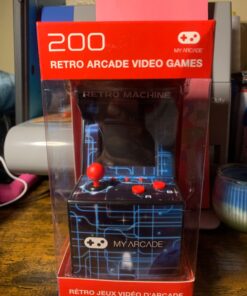 My Arcade Retro Machine Playable Mini Arcade: 200 Retro Style Games Built In, 5.75 Inch Tall, Powered by AA Batteries, 2.5 Inch Color Display, Speaker, Volume Control 31 71v0Uw1piXL
