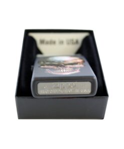 Zippo American Flag Skull Face Black Matte Custom Windproof Collectible Lighter. Made in USA Limited Edition & Rare 5 71v1WMNznmL