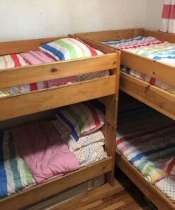 Amazon Basics Kid's Easy Care Microfiber Bed-in-a-Bag 5-Piece Bedding Set, Twin, Rainbow Stripe, Striped 16 71v2BNVNSaL