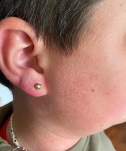 925 Sterling Silver Rhodium Plated 4mm Cubic Zirconia Stud Screwback Baby Girls Earrings Aug 15 71v2TCI4yNL