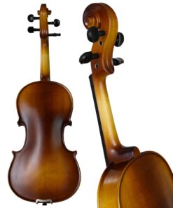 Bunnel Premier Violin Clearance Outfit 4/4 Full Size - Carrying Case and Accessories Included - Solid Maple Wood and Ebony Fittings By Kennedy Violins 4/4 (Full) 34 71v2uDa 9 L 1