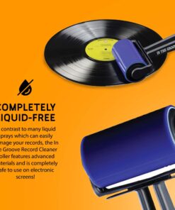 in The Groove Vinyl Roller Cleaner - Vinyl Cleaning Device for Quick Cleaning Vinyl Records or LP Surfaces from Dust, Anti-Static Record Cleaner Roller to Keep Your Audio Album Turntables Sound Clear 11 71v3HuxMFLL