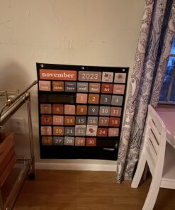 The Ultimate Classroom Calendar Pocket Chart for Kids - Simplified Calendar with Educational Cards for Easy Learning - Fun Boho Classroom/Teacher Must Have Supplies That Fits Nicely w/Any School Decor Calendar for Kids 32 71v3UTBHXL