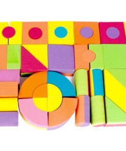 Click N' Play Foam Blocks, Soft Building Blocks and Stacking Block Toy Set For Toddlers| Perfect Bath Toys, 60 Count with Carry Tote | Great Gift for Toddler, Baby, Kids, Boy, and Girl Ages 1-3, 4-8 11 71v3utpxpL
