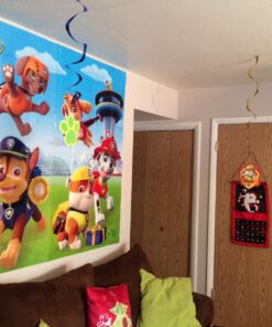American Greetings Nickelodeon, Paw Patrol Scene Setter Wall Decorations for unisex-children, 5-Count 29 71v4T7L0eHL
