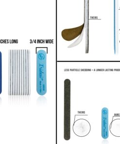 Iridesi Professional Mini Blue Finger Nail Files 120/240 Washable Emery Boards 3-1/2 Inches Long 50 Fingernail Files Per Pack 50 Pack 13 71v4YeAv0dL