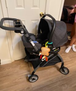 Graco SnugRider Elite Car Seat Carrier, Lightweight Frame, Travel Stroller Accepts any Graco SnugRide Infant Car Seat, Black 4-Wheel 26 71v4bDfgIvL