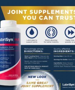 Alternative view of LubriSynHA Human Joint Supplement, Original 3 x 11.5oz – All-Natural, High-Molecular Weight Hyaluronic Acid HA - Joint Support for Women & Men – Promotes Healthy Joint Function, Made in USA, Vegan