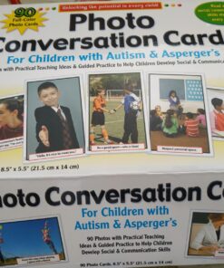 Photo Conversation Cards—Social Emotional Flash Cards For Children With Autism and Aspergers, Behavioral and Communication Skills Practice, Educational Games for Kindergarten+ (90 pc) 9 71v4nEuTkVL