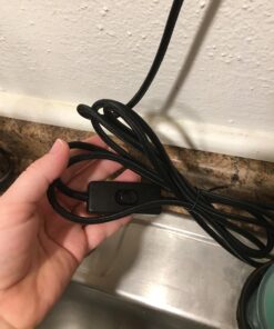 Edison 1-Light Plug-in Pendant, Matte Black, Black Woven Fabric Cord, in-Line On/Off Switch,65114 27 71v5E8hF2UL