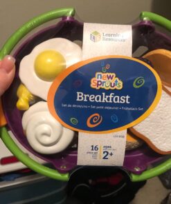 Learning Resources New Sprouts Breakfast Foods Basket - 16 Pieces, Ages 18+ months Pretend Play Food for Toddlers, Toddler Kitchen Toys, Preschool Learning Toys 20 71v5WOd0NDL