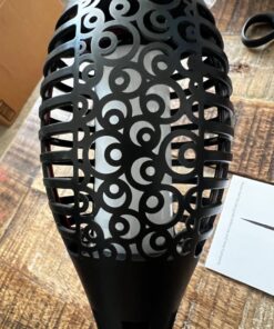 Solar Tiki Torches Christmas Lights with Flickering Flame Outdoor Halloween Decoration Torch Light Waterproof Landscape Decor Mini 4 Pack Lamp for Yard, Patio, Garden, Porch, Backyard Blue 4 Pack 49 71v5ZStMwOL