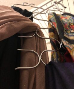 DecoBros Supreme 23 Loop Scarf/Belt/Tie Organizer Hanger Holder, Chrome 31 71v5aPpKTzL