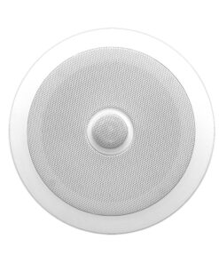 Pyle 8” Ceiling Wall Mount-Pair Of 2-Way Midbass Woofer Speaker Directable 1” Titanium Dome Tweeter Flush Design W/ 55Hz-22kHz Frequency Response & 300 Watts Peak Easy Installation- Pyle PDIC80,White Speakers 23 71v5yW0nGbL