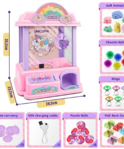 Amy&Benton Claw Machine for Kids Grabber Arcade Crane Vending Toy with Prizes for Girls Unicorn 29 71v6WkPSjyL